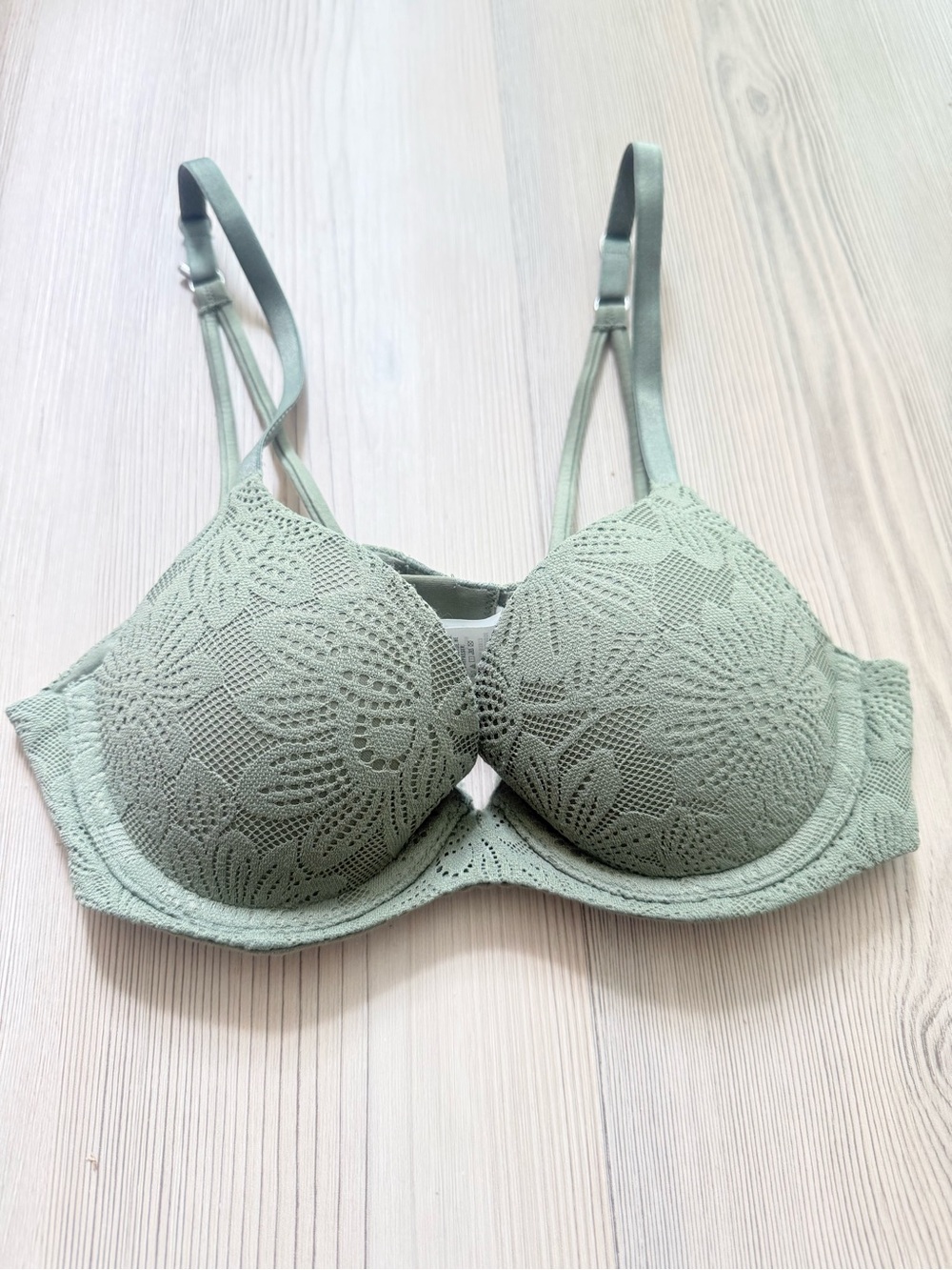 aerie Sage Green Lace Underwire Bra